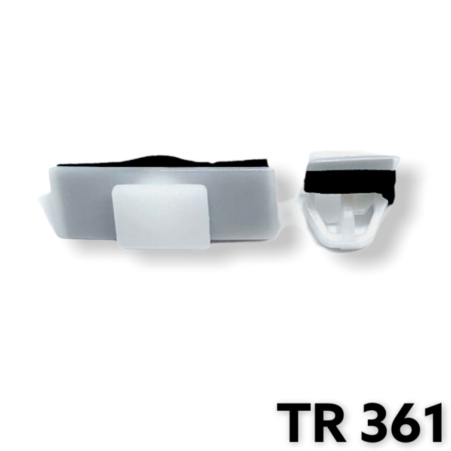 TR361- 15 or 60 / Hyundai Rocker Moulding Clip / White Nylon
